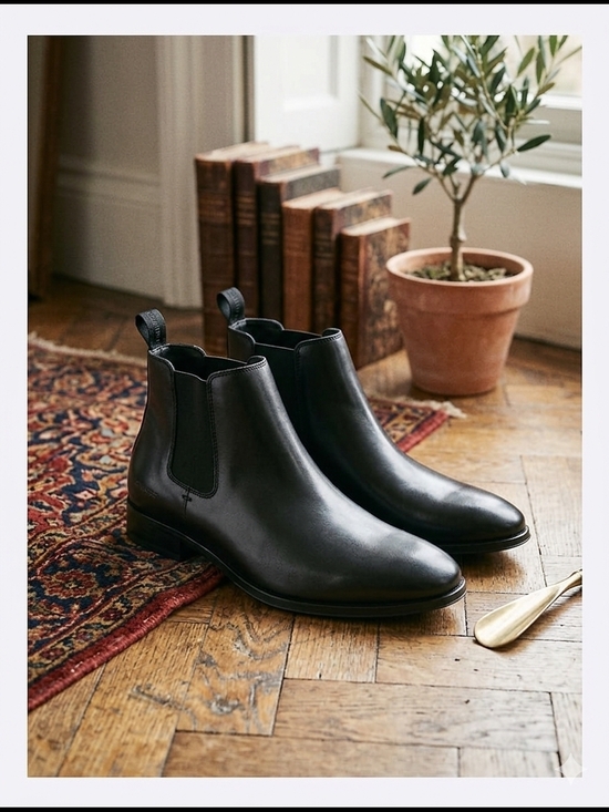 Calvin Klein Other - Calvin Klein Men's Donto Black Leather Chelsea Boot Size 11